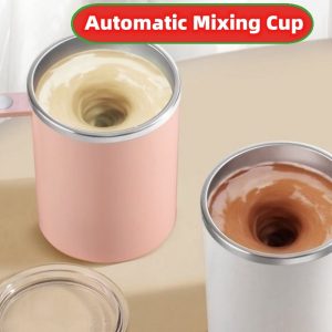 Portable Smart Magnetic Automatic Mixing Coffee Cup Rechargeable Rotating Home Office Travel Stirring Cup