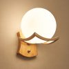 Solid Wood Wall Lamp Simple Bedroom Modern Chinese Style