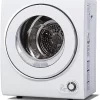 110V Portable Clothes Dryer 850W Compact Laundry Dryers 1.5 cu.ft Front Load Stainless Steel Electric Dryers Machine