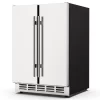 24 Inch Outdoor Wine and Beverage Refrigerator Dual Zone Wine Fridge Under Counter Wine Cooler Beer Fridge Built-In Freestanding