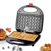 Electric Sandwich Toaster 750W Breakfast Machine Non-stick Coated Grill Waffle Iron Multifunction Bread Toaster Sandwich Maker