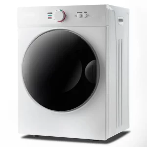 Front Load Dryer Laundry Dryer 5 Modes Clothes Dryer Knob Stainless Steel Home Supplies for Indoor 6.6 lbs/1.41 cu ft