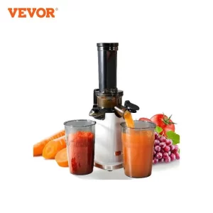 VEVOR Masticating Juicer,Cold Press Juicer Machine, 1.3" Feed Chute, Juice Extractor Maker with High Juice Yield, Easy to Clean