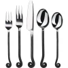 20-Piece Flatware Black Silverware Cutlery Kitchen Sets,Stainless Utensils Knife/Fork/Spoons,Dishwasher Safe Spoon Cutlery set