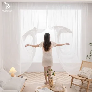 Europe Solid White Yarn Curtain Window Tulle Curtains For Living Room Kitchen Modern Window Treatments Voile Curtains Cortains