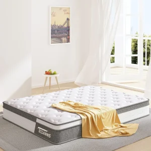 Full Size Mattress, 10" Memory Foam Mattress, Hybrid Mattress for Stress Relief and Support