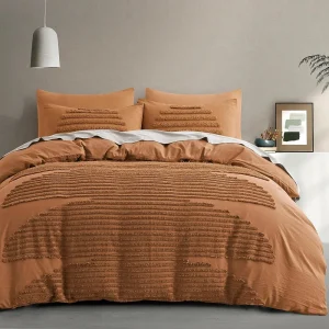 5 Pieces King Duvet Cover Set, Boho Bedding Sets for Modern Home, Tufted and Super Soft Comforter Covers