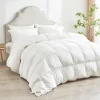8 Corner Tabs 90 Bed Comforters 55oz Fill Weight Sleeping Bag Winter Double Duvet Sets Baffle Box Design Goose Down Comforter