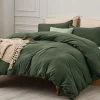 Duvet cover, 100% knitted cotton down duvet cover with zipper closure, super soft cotton comfortable down duvet cover