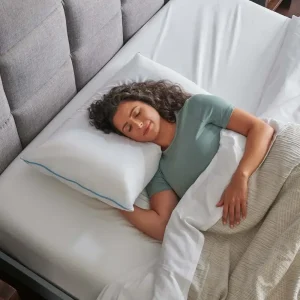 Long sleeping pillow Breeze Dual Cooling Pillow, King,White pillows for bedroom