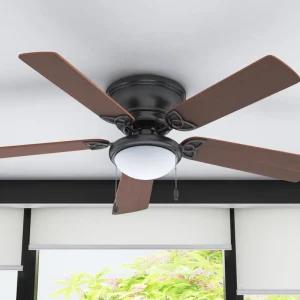 Prominence Home Benton 52" Bronze Low Profile Ceiling Fan with Light ceiling fan