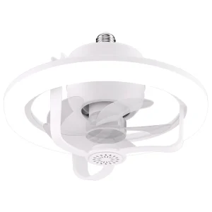 Remote Control Ceiling Fans Light E27 RGB Mini Fan Lamp Super Silent Modern Ceiling Fan Light 360 Degree Rotating Built-in Aroma