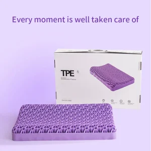 TPE Washable Cooling Feeling Head Support Pillow 3D Gel TPE Pillow Removable And Washable Breathable Protects Cervical 35*52CM