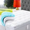 3 Inch Dual Layer Memory Foam Mattress Topper, 2 Inch Memory Foam Plus 1 Inch Down Alternative Pillowtop Mattress Pad (Queen)