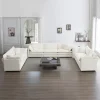 3 Piece Sofa Set Oversized Sofa Comfy Sofa Couch, 2 Pieces of 2 Seater and 1 Piece of 3 Seater Sofa for Living Room, Deep Seat S