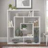 Ada Home Decor Furniture 4 Tier Open Shelf White Briscoe Modern Bookcase bookshelf storage