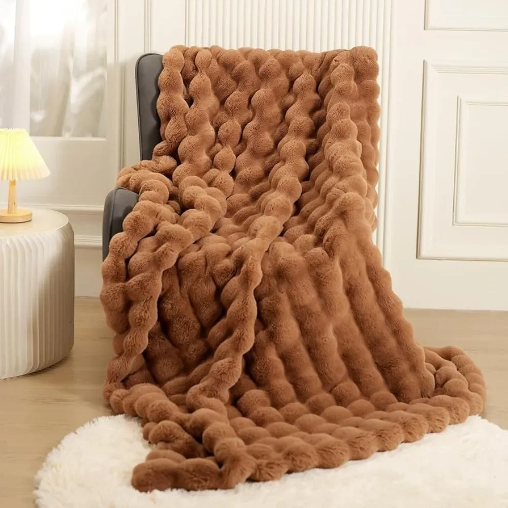 Brown 60'' X 80'' Gromit Fluffy Blanket Taylors Swift Soft Cozy Blanket for Couch Chair Bed Sofa Living Room Karol G Grinch Fnaf