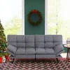 Convertible Futon Sofa Bed/Couch, Memory Foam Splitback Sofa,Small Euro Lounger Sofa for Compact Living Room Free Shipping