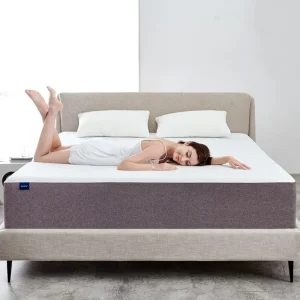 Fiberglass Free,Breathable Bed Comfortable Mattress for Cooler Sleep Supportive & Pressure Relief, Queen Size, 60" X 80" X 10"