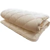 Futon Mattress, 100% Cotton, Foldable & Portable Floor Lounger Bed, Roll Up Sleeping Pad (White, Twin)