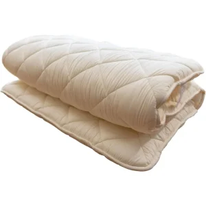 Futon Mattress, 100% Cotton, Foldable & Portable Floor Lounger Bed, Roll Up Sleeping Pad (White, Twin)