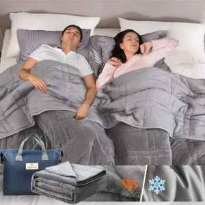King Size Weighted Blanket 45lb(88 Inch X104 Inch Chiikawa Comforter King Size for Couple - Carry Bag Included Tokio Hotel Scarf