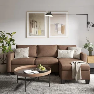 L-Shaped Couch With Modern Cotton Fabric for Living Room Sofas for Home Furniture Coffee Modular Sofa Livingroom Furniture Sets