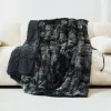 Long Fur Faux Fur Weighted Blanket,Cozy Fluffy Plush Sherpa Long Hair Blanket , Fluffy Fuzzy Sherpa Reverse Heavy Blanket