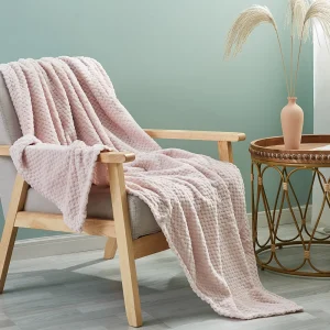 Simple&Opulence Winter Warm Throw Blanket for Sofa Plush 100% microfiber Flannel Fleece Velvet Cozy Fuzzy Blankets for beds