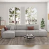 3 piece Sectional Sofa Couch, L-Shaped Contemporary Design Faux Leather Sofa, Corner Modular Sofa for Living Room, Bedroom