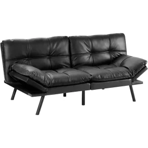 Sofa Bed Couch, Loveseat Sleeper Futon for Living Room, Foldable Memory Foam Furniture, Convertible Full Size Sofa