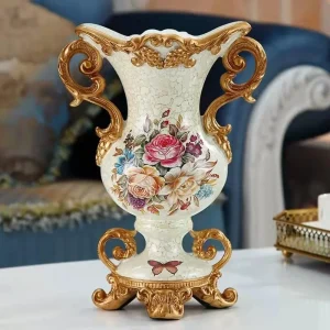 vases european vintage resin large vase dining table decoration dining room living room home decor free shipping