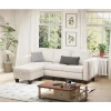 Modern Sofas with Ottoman Furnitured,Three-Seater Couch Living Room Sofa
