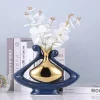 Nordic Style Ceramic Vase Surface Plating Dry Flower Arrangement Luxury Home Decoration Creative Modern Art Desktop Garden